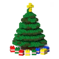 Jekca - Xmas Tree 02S - Lego - Sculpture - Construction - 4D - Brick Animals - Toys - Avvenice