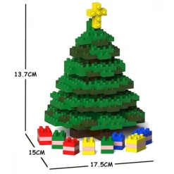 Jekca - Xmas Tree 02S - Lego - Sculpture - Construction - 4D - Brick Animals - Toys - Avvenice
