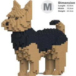 Jekca - Yorkshire Terrier 01 - Big - Lego - Sculpture - Construction - 4D - Brick Animals - Toys - Avvenice