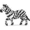 Jekca - Zebra 01 - Big - Lego - Sculpture - Construction - 4D - Brick Animals - Toys - Avvenice