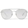 Jimmy Choo - Abbie - Lilac Glitter Aviator Sunglasses with Palladium Frame - Jimmy Choo Eyewear - Avvenice