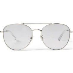 Jimmy Choo - Abbie - Lilac Glitter Aviator Sunglasses with Palladium Frame - Jimmy Choo Eyewear - Avvenice