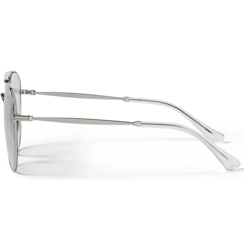 Jimmy Choo - Abbie - Lilac Glitter Aviator Sunglasses with Palladium Frame - Jimmy Choo Eyewear - Avvenice