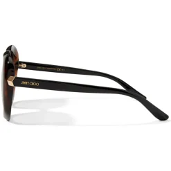 Jimmy Choo - Amada - Grey Shaded Cat Eye Sunglasses with Nude Frame - Jimmy Choo Eyewear - Avvenice