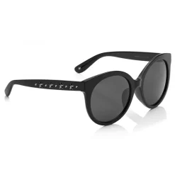 Jimmy Choo - Astar - Black Oversized Sunglasses with Star Stud Detailing - Sunglasses - Jimmy Choo Eyewear - Avvenice