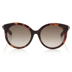 Jimmy Choo - Astar - Dark Havana Oversized Sunglasses with Star Stud Detailing - Sunglasses - Jimmy Choo Eyewear - Avvenice