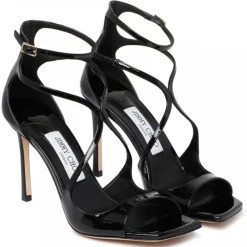 Jimmy Choo - Azia Sandals - Black - Jimmy Choo Exclusive Luxury Collection - Avvenice