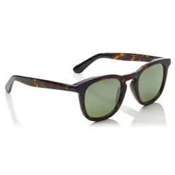 Jimmy Choo - Ben - Dark Havana Wayfare Sunglasses with Green Mirror Lenses - Jimmy Choo Eyewear - Avvenice