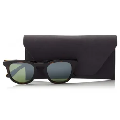 Jimmy Choo - Ben - Dark Havana Wayfare Sunglasses with Green Mirror Lenses - Jimmy Choo Eyewear - Avvenice