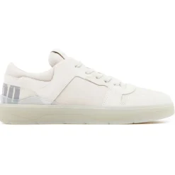 Jimmy Choo - Calf Leather Florent Low-Top Sneakers - White Beige - Jimmy Choo Exclusive Luxury Collection - Avvenice