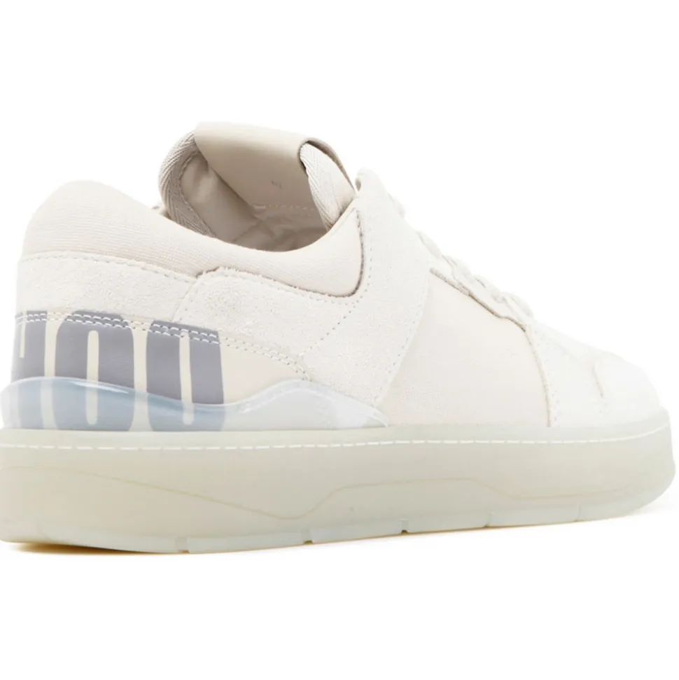 Jimmy Choo - Calf Leather Florent Low-Top Sneakers - White Beige - Jimmy Choo Exclusive Luxury Collection - Avvenice