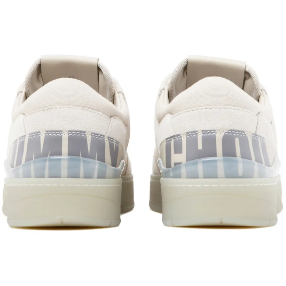 Jimmy Choo - Calf Leather Florent Low-Top Sneakers - White Beige - Jimmy Choo Exclusive Luxury Collection - Avvenice