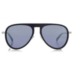 Jimmy Choo - Carl - Blue Aviator Sunglasses with Light Grey Mirror Lenses - Jimmy Choo Eyewear - Avvenice