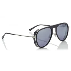 Jimmy Choo - Carl - Blue Aviator Sunglasses with Light Grey Mirror Lenses - Jimmy Choo Eyewear - Avvenice