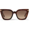Jimmy Choo - Ciara - Brown Cat Eye Sunglasses with Rose Gold Temples - Jimmy Choo Eyewear - Avvenice