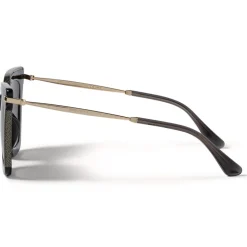 Jimmy Choo - Ciara - Grey and Rose Gold Cat Eye Sunglasses with Mirrored Lenses and Metal Frame - Jimmy Choo Eyewear - Avvenice