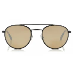 Jimmy Choo - Dave - Black and Dark Ruthenium Metal Aviator Sunglasses - Jimmy Choo Eyewear - Avvenice