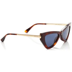 Jimmy Choo - Donna - Blue Avio Cat Eye Sunglasses with Havana Frame - Jimmy Choo Eyewear - Avvenice