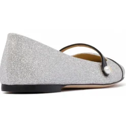 Jimmy Choo - Elisa Balllerina - Black Silver - Jimmy Choo Exclusive Luxury Collection - Avvenice