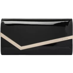 Jimmy Choo - Emmie Clutch Bag - Black Light Gold - Jimmy Choo Exclusive Luxury Collection - Avvenice