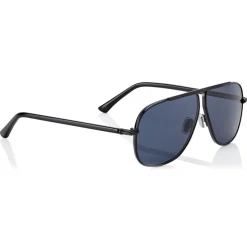 Jimmy Choo - Ewan - Blue Avio Aviator Sunglasses with Black Titanium Frame - Jimmy Choo Eyewear - Avvenice