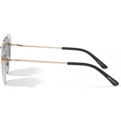 Jimmy Choo - Franny - Rose-Gold and Palladium Hexagon Sunglasses with Grey Lenses - Avvenice