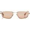 Jimmy Choo - Gal - Pink Flash Silver Fashion Sunglasses with Gold Pink Frame - Jimmy Choo Eyewear - Avvenice