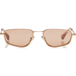 Jimmy Choo - Gal - Pink Flash Silver Fashion Sunglasses with Gold Pink Frame - Jimmy Choo Eyewear - Avvenice