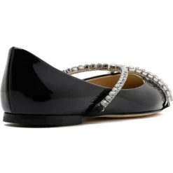 Jimmy Choo - Genevi Flat Ballet - Black - Jimmy Choo Exclusive Luxury Collection - Avvenice