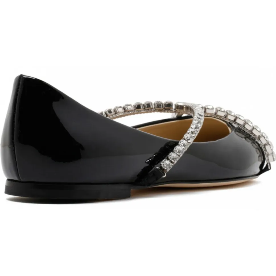 Jimmy Choo - Genevi Flat Ballet - Black - Jimmy Choo Exclusive Luxury Collection - Avvenice