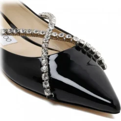 Jimmy Choo - Genevi Flat Ballet - Black - Jimmy Choo Exclusive Luxury Collection - Avvenice