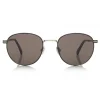 Jimmy Choo - Henri - Black Metal Oval Sunglasses - Jimmy Choo Eyewear - Avvenice