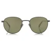 Jimmy Choo - Henri - Dark Ruthenium Oval Metal Sunglasses - Jimmy Choo Eyewear - Avvenice