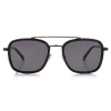 Jimmy Choo - John - Black and Dark Ruthenium Square Frame Sunglasses - Jimmy Choo Eyewear - Avvenice