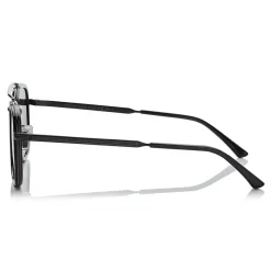 Jimmy Choo - John - Black and Dark Ruthenium Square Frame Sunglasses - Jimmy Choo Eyewear - Avvenice