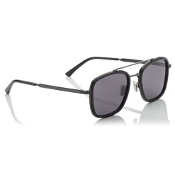 Jimmy Choo - John - Black and Dark Ruthenium Square Frame Sunglasses - Jimmy Choo Eyewear - Avvenice