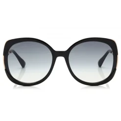 Jimmy Choo - Lila - Black Square Frame Sunglasses - Sunglasses - Jimmy Choo Eyewear - Avvenice