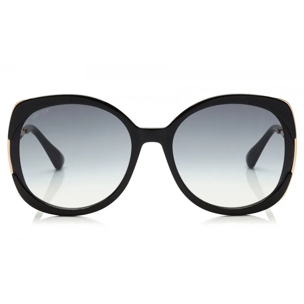 Jimmy Choo - Lila - Black Square Frame Sunglasses - Sunglasses - Jimmy Choo Eyewear - Avvenice