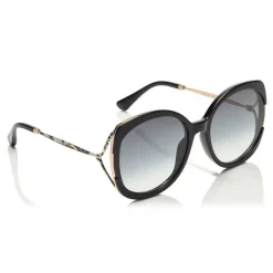 Jimmy Choo - Lila - Black Square Frame Sunglasses - Sunglasses - Jimmy Choo Eyewear - Avvenice