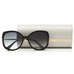 Jimmy Choo - Lila - Black Square Frame Sunglasses - Sunglasses - Jimmy Choo Eyewear - Avvenice
