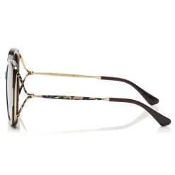 Jimmy Choo - Lila - Plum Square Frame Sunglasses - Sunglasses - Jimmy Choo Eyewear - Avvenice