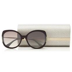 Jimmy Choo - Lila - Plum Square Frame Sunglasses - Sunglasses - Jimmy Choo Eyewear - Avvenice
