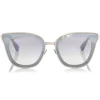 Jimmy Choo - Lory - Light Gold Cat-Eye Sunglasses with Mirror Lenses - Sunglasses - Jimmy Choo Eyewear - Avvenice