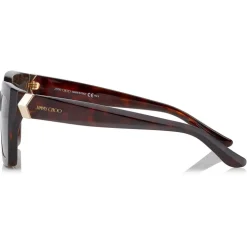 Jimmy Choo - Maika - Brown Cat Eye Sunglasses with Havana Frame - Jimmy Choo Eyewear - Avvenice