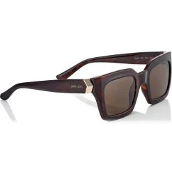 Jimmy Choo - Maika - Brown Cat Eye Sunglasses with Havana Frame - Jimmy Choo Eyewear - Avvenice