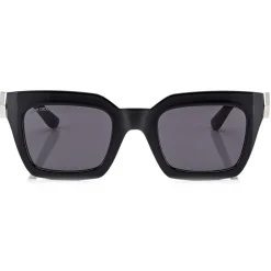 Jimmy Choo - Maika - Grey Cat Eye Sunglasses with Black Frame - Jimmy Choo Eyewear - Avvenice