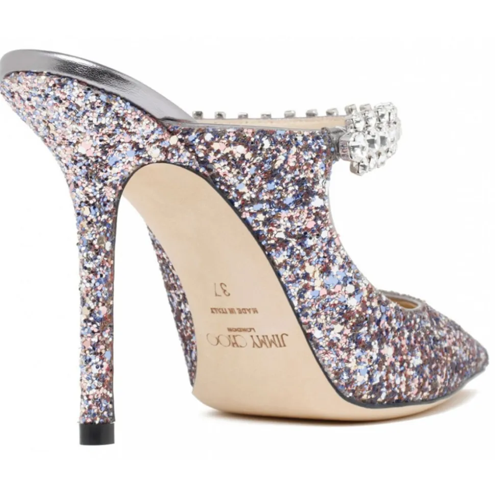 Jimmy Choo - Mules Bing 100 - Multicolor Silver - Jimmy Choo Exclusive Luxury Collection - Avvenice