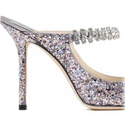 Jimmy Choo - Mules Bing 100 - Multicolor Silver - Jimmy Choo Exclusive Luxury Collection - Avvenice