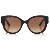 Jimmy Choo - Pollie - Dark Havana Cat-Eye Sunglasses with Star Detailing - Sunglasses - Jimmy Choo Eyewear - Avvenice