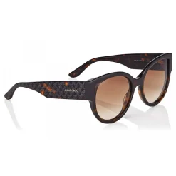 Jimmy Choo - Pollie - Dark Havana Cat-Eye Sunglasses with Star Detailing - Sunglasses - Jimmy Choo Eyewear - Avvenice